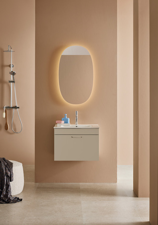 Servantskap Sand 1 Skuff Beige Med Servant 600