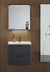 Servantskap Shape 600 Antracit Med Vask