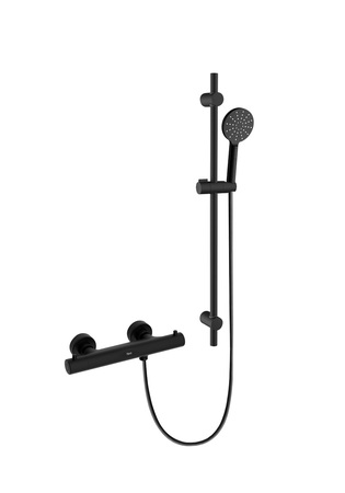 Dusjsett Ritual Med Dusjbatteri Fine Svart Matt Cc150