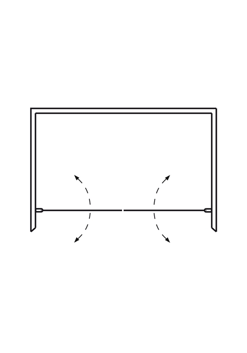 DUSJNISJE IGLOO PRO DOBBEL 90X90 KLARGLASS