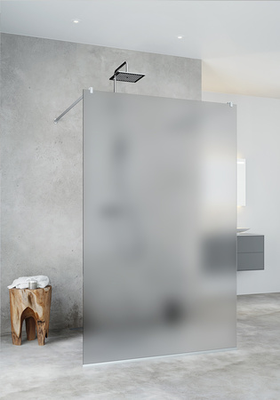 Dusjvegg Igloo Pro Fast Frostet Glass 100 Aluminium