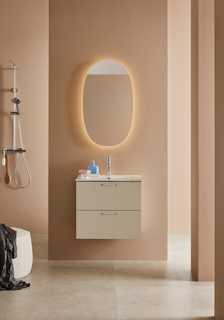 Servantskap Sand 2 Skuffer Beige Med Servant 600