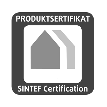 Testet og sertifisert av SINTEF