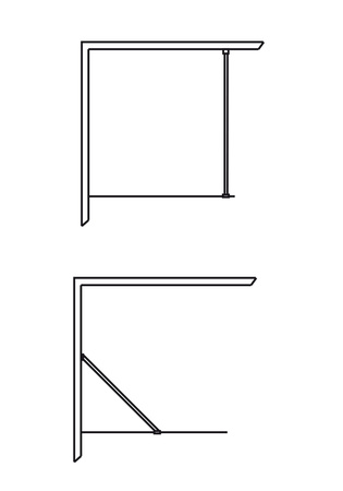 Dusjvegg Igloo Pro I-Wall 80 Klarglas Svart