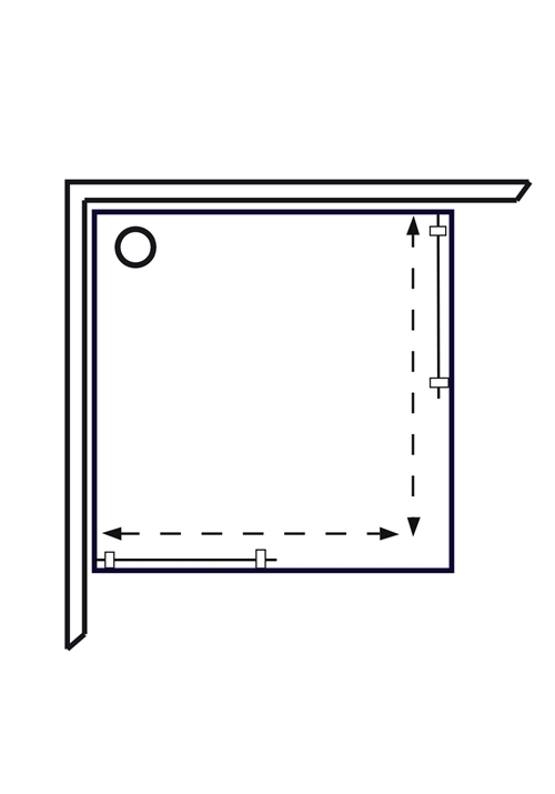 POLARIS SQ 90X90 KLARGLASS