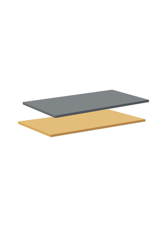 Eden Benkeplate 1210X465 Mørkegrå Steindekor