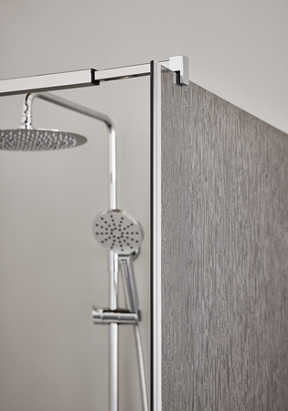 Dusjvegg Infinity Lace 80 Krom