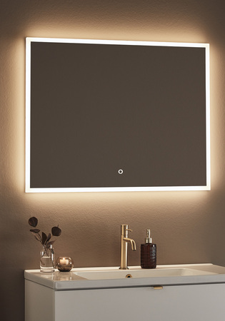 Speil Store Square Led 900