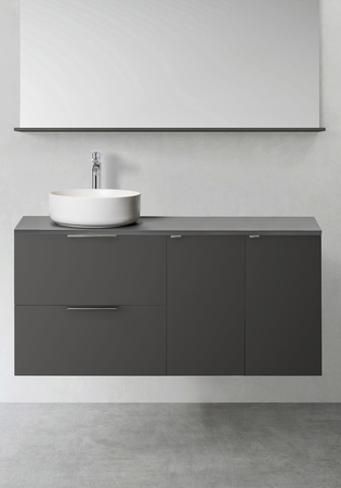 Servantskap Shape 1200 (2St Sidemodul Push) Antracit