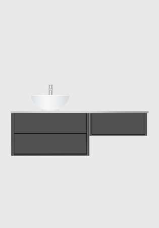 Servantskap Edge 1400 800 M 600 Modul Antracit