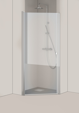 Dusjdør Igloo Pro 105 Nisje 1030-1070Mm Klarglass Aluminium