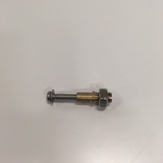 Arctic/Igloo Bolt+Thread Brass Bolt+Nut For Wall Profile